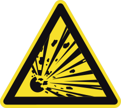 Explosive Sign Sticker