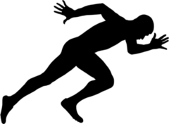 Explosive Start Running Sticker