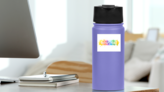 Express Yourself Sticker on a Water Bottle (New) example