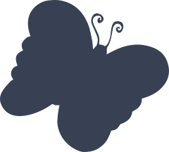 Exquisite Butterfly Silhouette Sticker