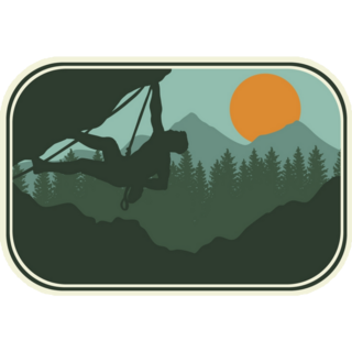 Extreme Rock Climbing Sticker