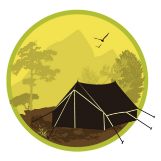 Extreme Sport Tent Camping Sticker