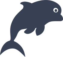 Exuberant Dolphin Sticker