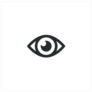 Eye Icon Flat Sticker