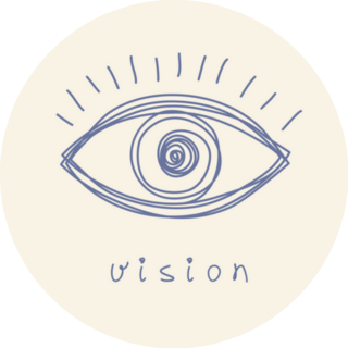 Eye Icon Hand Drawn Vision Sticker