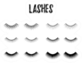 Eye Lashes Icon Sticker
