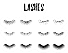 Eye Lashes Icon Sticker