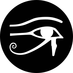Eye of Horus Circle Transfer Sticker