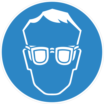 Eye Protection Sign Sticker