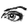Eye Sketch Hand Drawn Woman Sticker