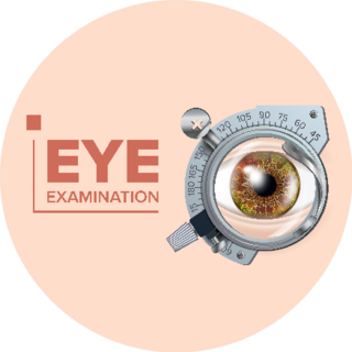 Eye Test Optometrist Check Illustration Sticker