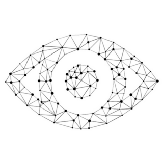 Eye With Polygon Line Sticker