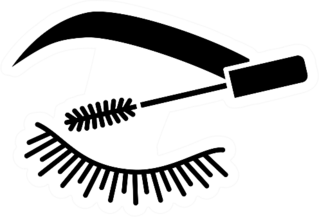Eyelash Mascara Icon Sticker