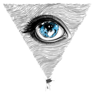 Eyes Illustration Triangle Sticker