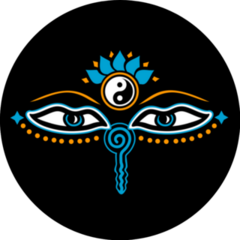 Eyes Of Buddha, Symbol Of Wisdom Sticker