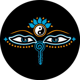 Eyes Of Buddha, Symbol Of Wisdom Sticker