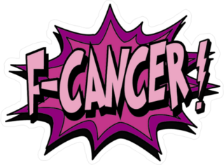 F Cancer Sticker