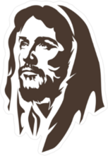 Face Of Jesus Sticker