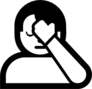 Face Palm Icon Sticker