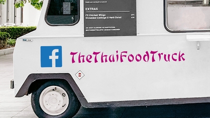 Facebook Sticker On Food Truck