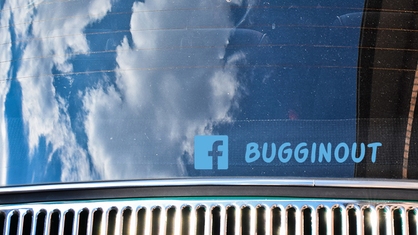 Facebook Sticker On VW Bug