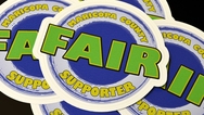 Fair Supporter Die Cut Stickers with Border