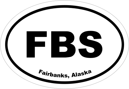 Fairbanks, Alaska Oval Stickers