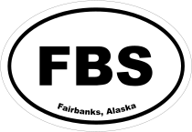 Fairbanks, Alaska Oval Stickers