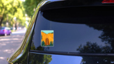Fairy Falls, Wyoming Sticker on a Rear Car Window (New) example