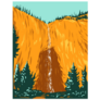 Fairy Falls, Wyoming Sticker