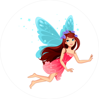 Fairy Flying Among The Stars Sticker
