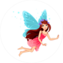 Fairy Flying Among The Stars Sticker