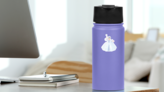 Fairy Godmother Sticker on a Water Bottle (New) example