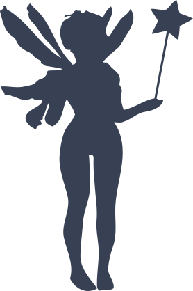Fairy Holding A Wand Sticker