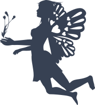 Fairy Holding Flowers Sticker