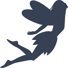 Fairy In Wind Sticker