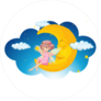 Fairy on the Moon Sticker