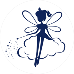 Fairy Silhouette With A Magic Wand Sticker