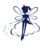 Fairy Silhouette With A Magic Wand Sticker
