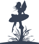 Fairy Sitting On A Mushroom Sticker