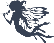 Fairy Smelling A Rose Sticker