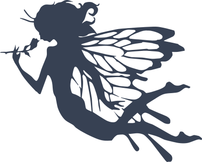 Fairy Smelling A Rose Sticker