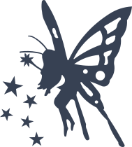 Fairy Sprinkling Pixie Dust With Wand Sticker