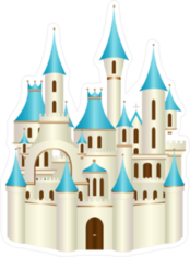Fairy Tale Fantasy Castle Sticker