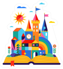 Fairy Tale Kingdom In Book Sticker