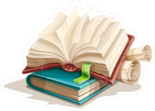 Fairy Tale Spell Books and Scrolls Sticker