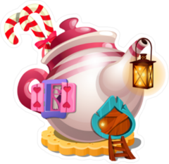 Fairy Tale Teapot Sticker