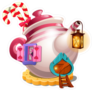 Fairy Tale Teapot Sticker