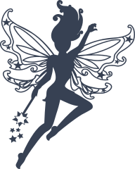 Fairy With Detailed Wings Sticker