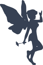 Fairy With Flower Wand Sticker